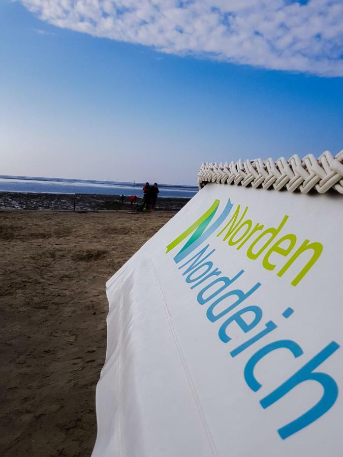 Auszeit Norddeich Mit Seeblick I 5 Minuten Zu Fuss Zum Meer Exterior foto